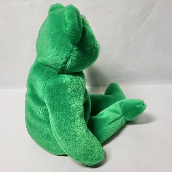 ERIN Irish Bear, TY Beanie Babies, embroidered Shamrock, 1997, Vintage - Picture 3 of 10